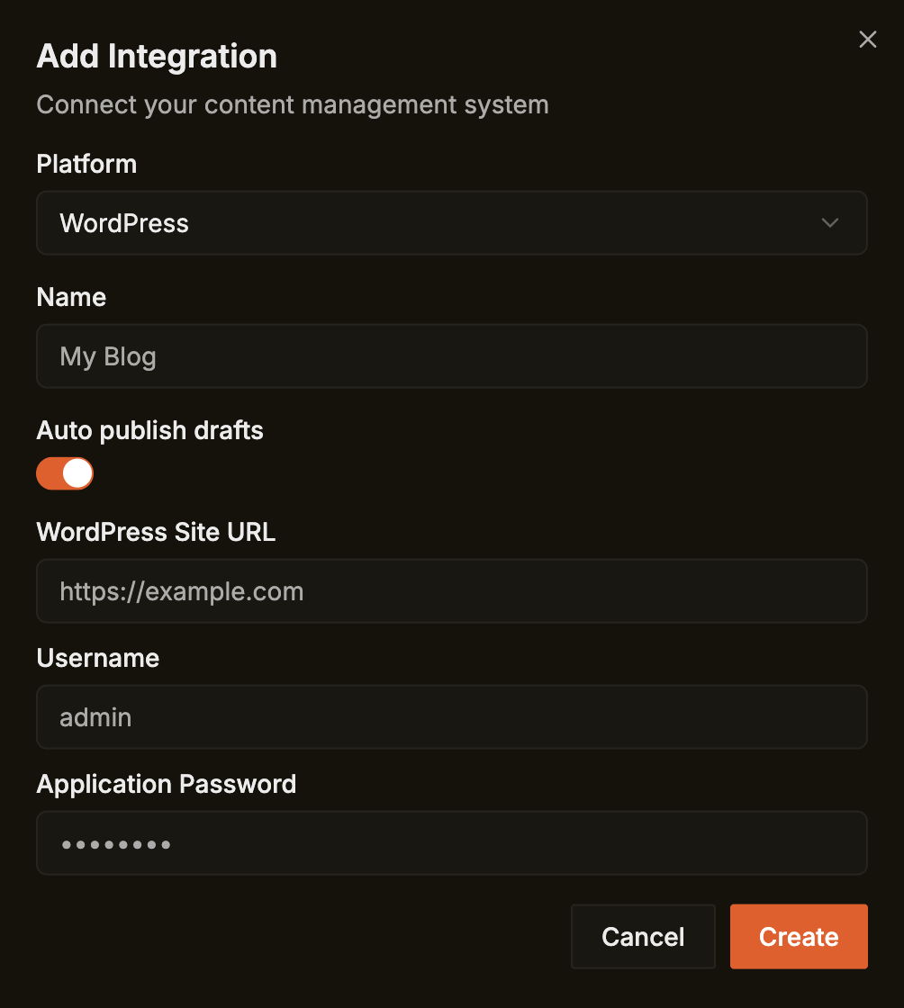 CMS integration